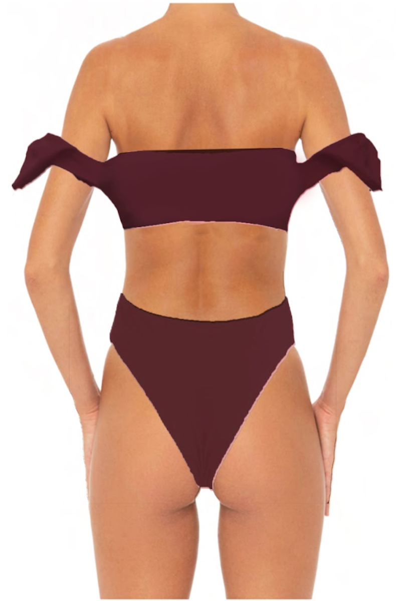 Rachel Set Wine - Escape Swimwear
