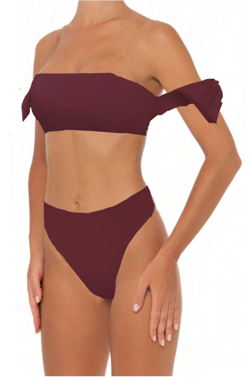 Rachel Set Wine - Escape Swimwear